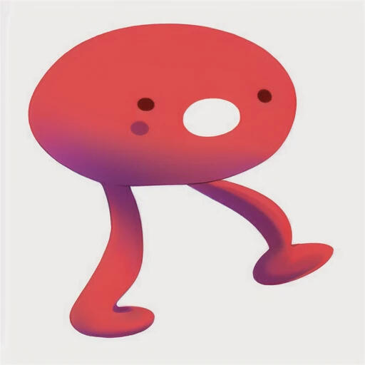 AI generated image of Piku from Pikuniku using Anything diffusion